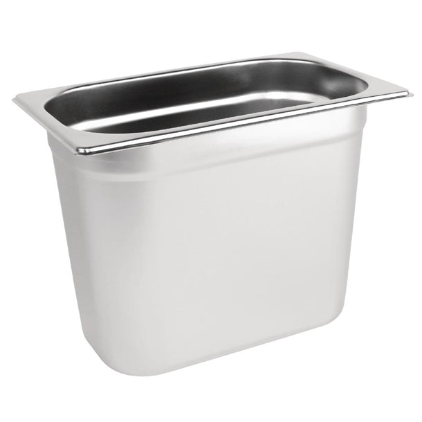 Vogue Stainless Steel 1/4 Gastronorm Tray 200mm k823