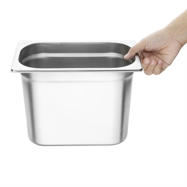 Vogue Stainless Steel 1/4 Gastronorm Tray 200mm k823