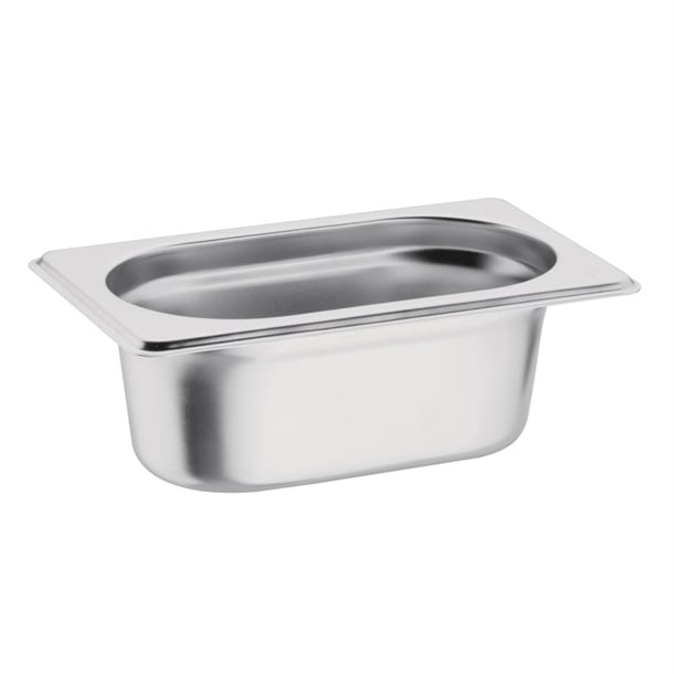 Vogue Stainless Steel 1/9 Gastronorm Tray 65mm k824