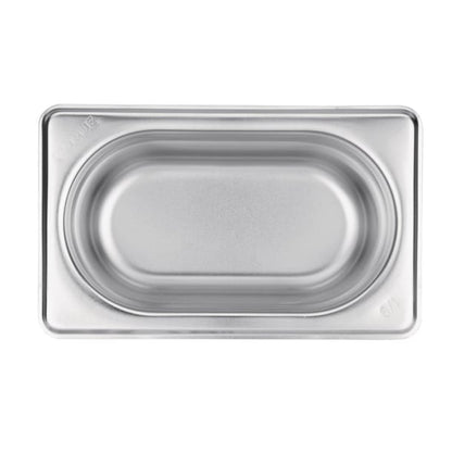 Vogue Stainless Steel 1/9 Gastronorm Tray 100mm k825