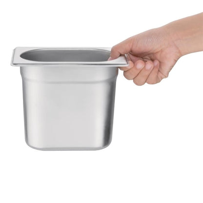 Vogue Stainless Steel 1/9 Gastronorm Tray 150mm k826