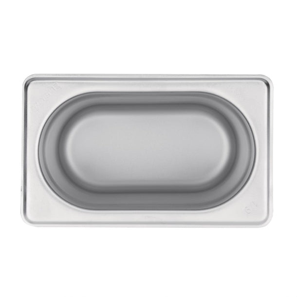 Vogue Stainless Steel 1/9 Gastronorm Tray 150mm k826