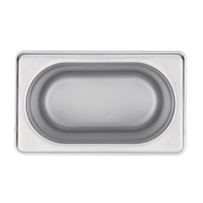 Vogue Stainless Steel 1/9 Gastronorm Tray 150mm k826