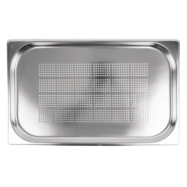 Vogue Stainless Steel Perforated 1/1 Gastronorm Tray 20mm k827