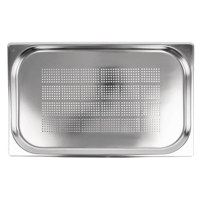 Vogue Stainless Steel Perforated 1/1 Gastronorm Tray 20mm k827