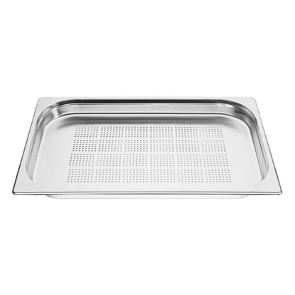 Vogue Stainless Steel Perforated 1/1 Gastronorm Tray 40mm k839