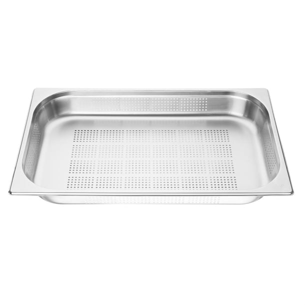 Vogue Stainless Steel Perforated 1/1 Gastronorm Tray 65mm k840