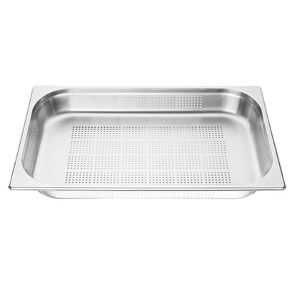 Vogue Stainless Steel Perforated 1/1 Gastronorm Tray 65mm k840