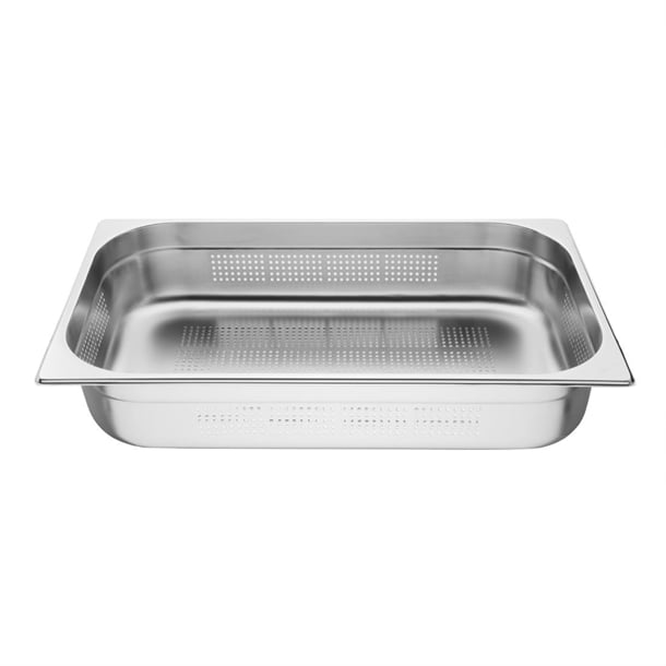 Vogue Stainless Steel Perforated 1/1 Gastronorm Tray 100mm k841