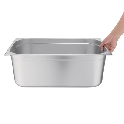 Vogue Stainless Steel 1/1 Gastronorm Tray 200mm k918