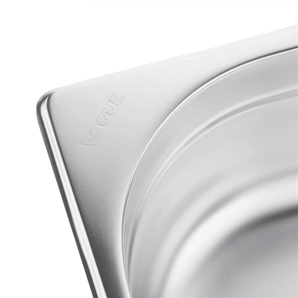Vogue Stainless Steel 1/1 Gastronorm Tray 100mm k923