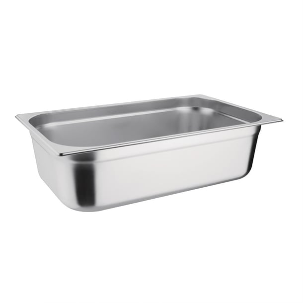 Vogue Stainless Steel 1/1 Gastronorm Tray 150mm k924