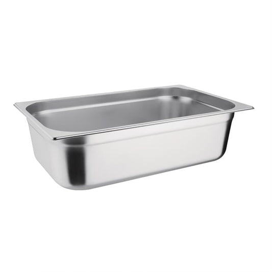 Vogue Stainless Steel 1/1 Gastronorm Tray 150mm k924