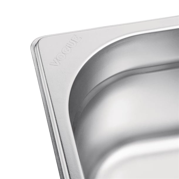 Vogue Stainless Steel 1/1 Gastronorm Tray 150mm k924