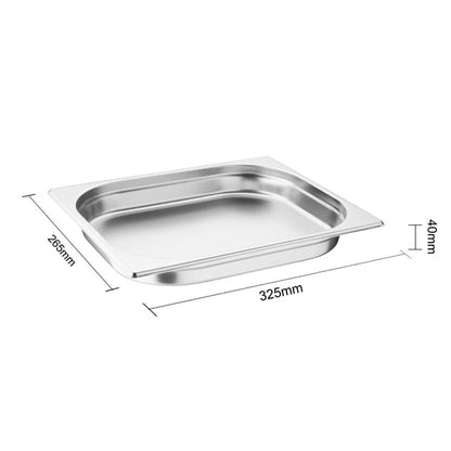 Vogue Stainless Steel 1/2 GN Pan 40mm k925