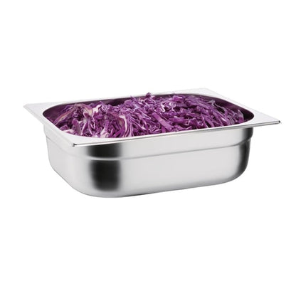 Vogue Stainless Steel 1/2 Gastronorm Tray 100mm k928