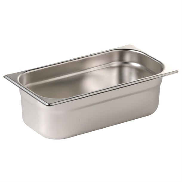 Vogue Stainless Steel Gastronorm Tray Set 5 x 1/3 & 1 x 1/2 s727