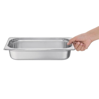 Vogue Stainless Steel 1/3 Gastronorm Tray 65mm k929