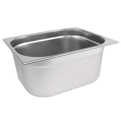 Vogue Stainless Steel 1/2 Gastronorm Tray 150mm k930