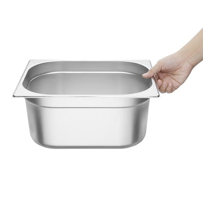 Vogue Stainless Steel 1/2 Gastronorm Tray 150mm k930