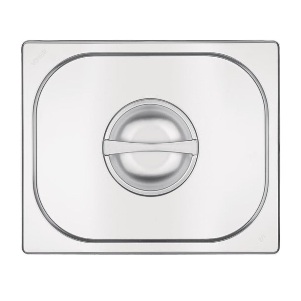 Vogue Stainless Steel 1/2 Gastronorm Lid k931