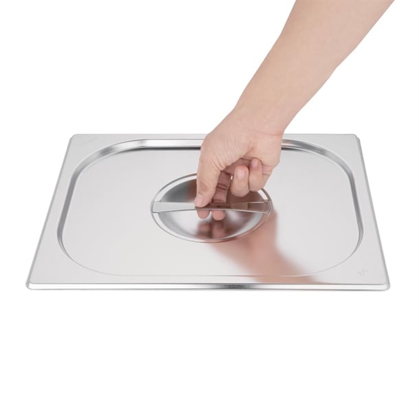 Vogue Stainless Steel 1/2 Gastronorm Lid k931