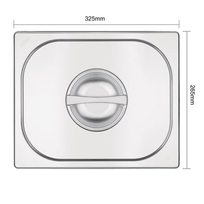 Vogue Stainless Steel 1/2 Gastronorm Lid k931