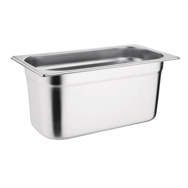 Vogue Stainless Steel 1/3 Gastronorm Tray 150mm k934