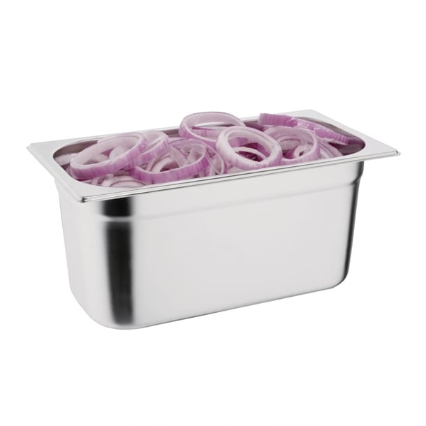 Vogue Stainless Steel 1/3 Gastronorm Tray 150mm k934