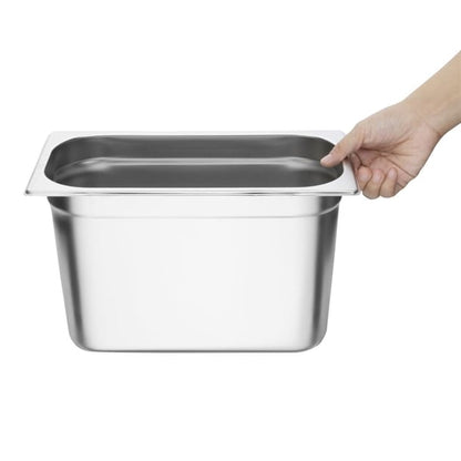 Vogue Stainless Steel 1/3 Gastronorm Tray 200mm k936