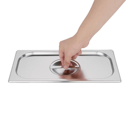 Vogue Stainless Steel 1/3 Gastronorm Lid k969