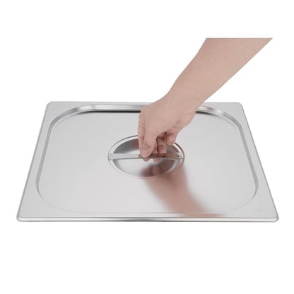 Vogue Stainless Steel 2/3 Gastronorm Lid k970