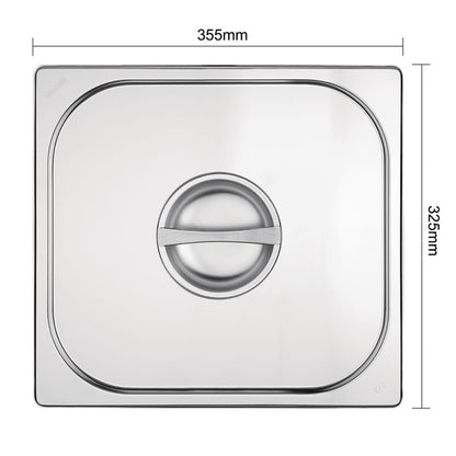 Vogue Stainless Steel 2/3 Gastronorm Lid k970