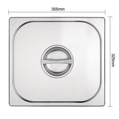Vogue Stainless Steel 2/3 Gastronorm Lid k970