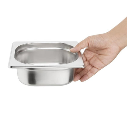 Vogue Stainless Steel 1/6 Gastronorm Tray 65mm k985