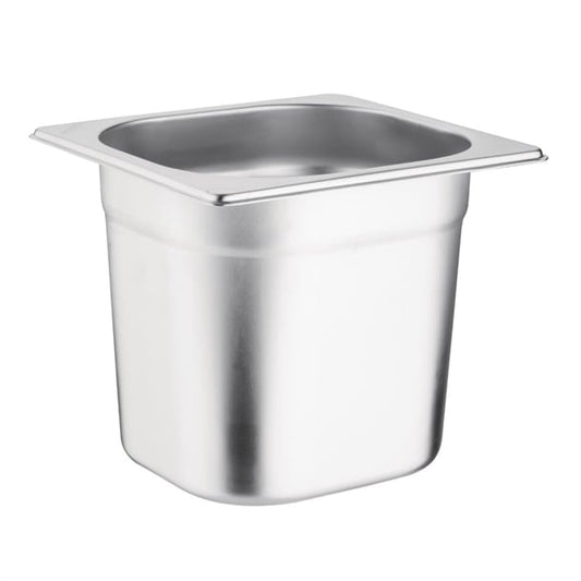 Vogue Stainless Steel 1/6 Gastronorm Tray 150mm k992