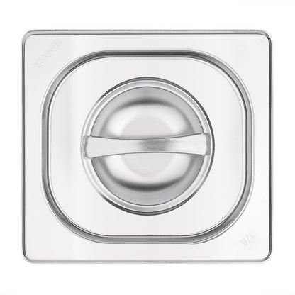 Vogue Stainless Steel 1/6 Gastronorm Lid k993