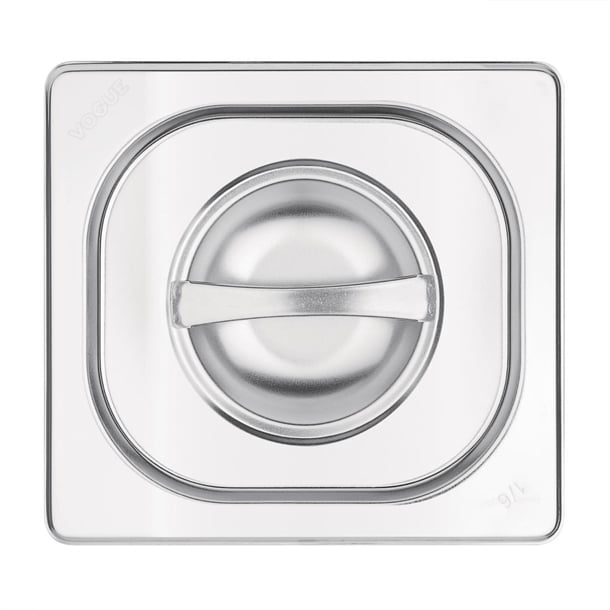Vogue Stainless Steel 1/6 Gastronorm Lid k993