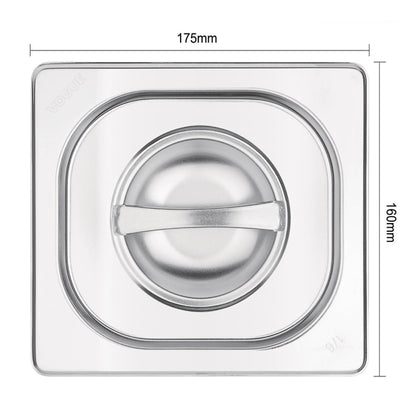 Vogue Stainless Steel 1/6 Gastronorm Lid k993