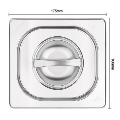Vogue Stainless Steel 1/6 Gastronorm Lid k993