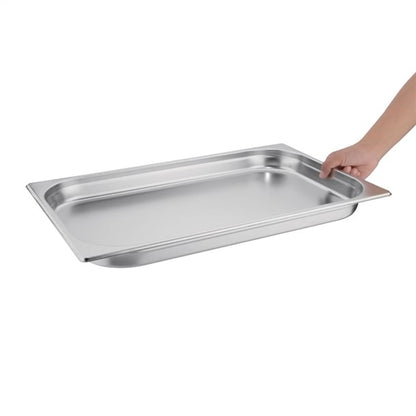 Vogue Stainless Steel 1/1 GN Pan 40mm k994