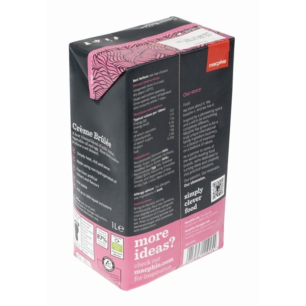 Macphie Crème Brûlée 1Ltr ka100