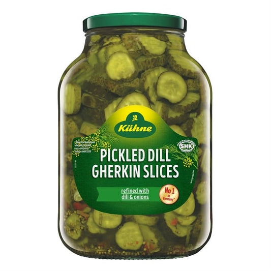 Kuhne Dill Gherkin Slices 2.45kg (NDW 1.32kg) ka095