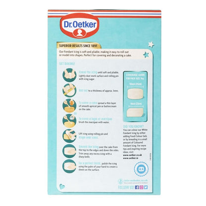 Dr. Oetker Soft Fondant White Icing Ready to Roll 1kg ka083