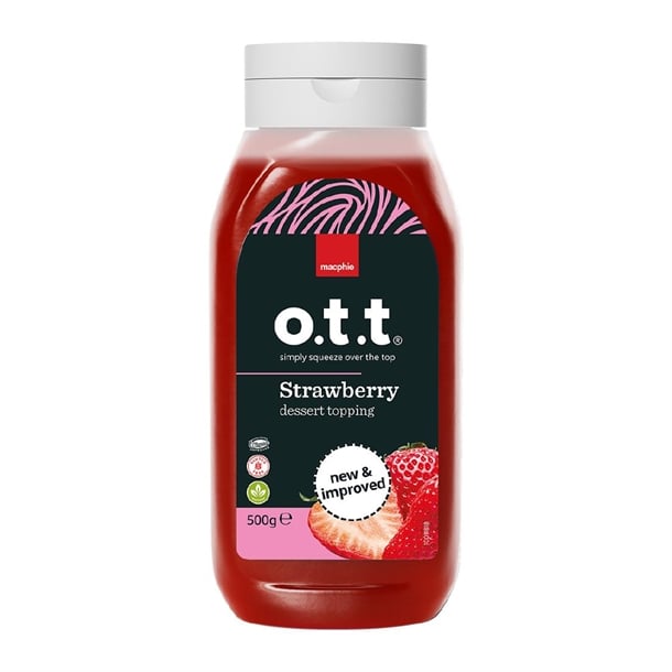 Macphie O.T.T Strawberry Dessert Topping 500g ka104