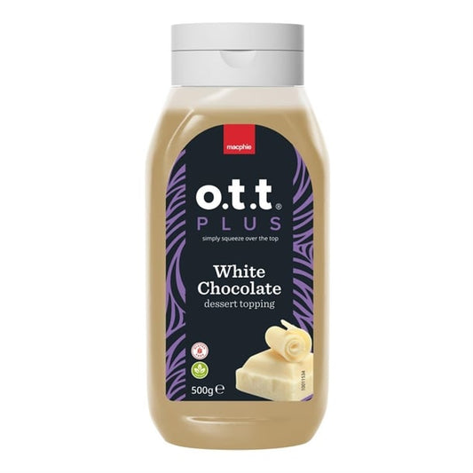 Macphie O.T.T PLUS White Chocolate Dessert Topping 500g ka108