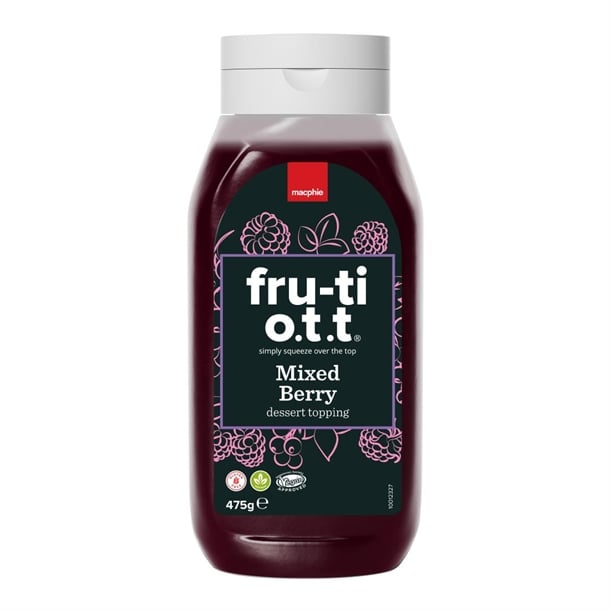 Macphie Fru-ti O.T.T Mixed Berry Dessert Topping 475g ka111