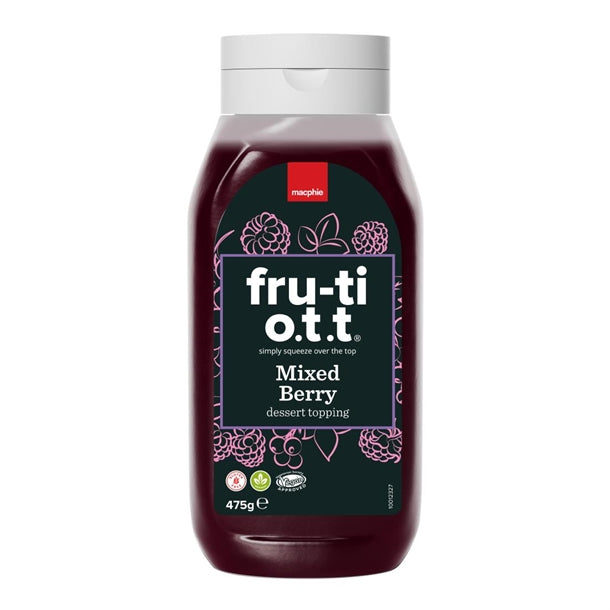 Macphie Fru-ti O.T.T Mixed Berry Dessert Topping 475g ka111