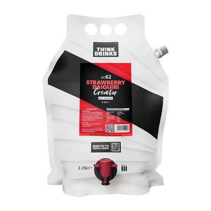 Think Drinks Strawberry Daiquiri Cocktail Base 2.25Ltr (2 pack) ka254