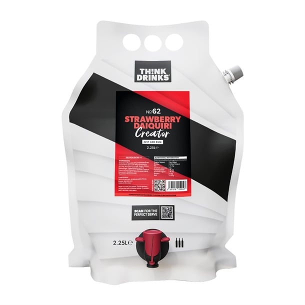 Think Drinks Strawberry Daiquiri Cocktail Base 2.25Ltr (2 pack) ka254